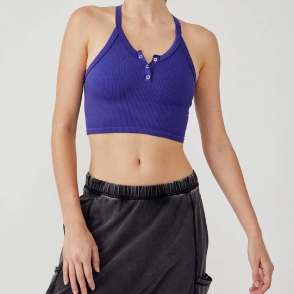 Free People Free Throw Henley Outer Space Size Small